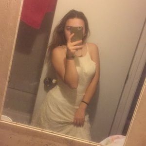 Off white floral dress spaghetti strap